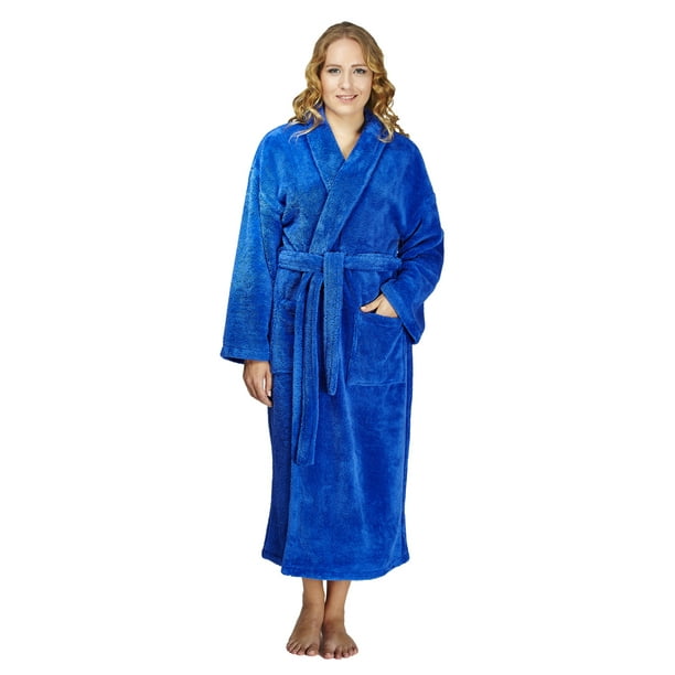 Women's Plus Size Plush Long Sleeve Shawl Bathrobe Nightwear Choose SZ/Color Women's Plus Size Plush Long Sleeve Shawl Bathrobe Nightwear Choose SZ/Color